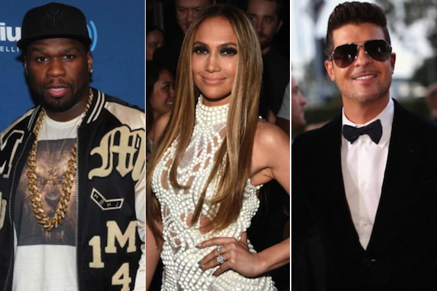 50 Cent Jennifer Lopez Robin Thicke 50 Cent Jennifer Lopez Robin Thicke