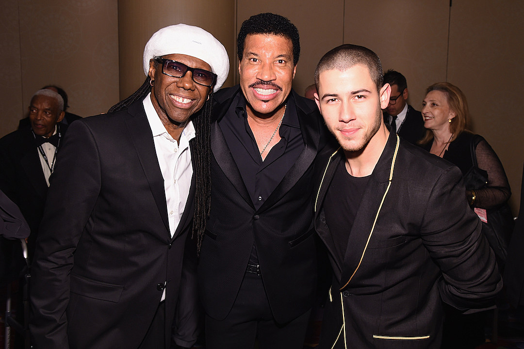 Nile Rodgers Lionel Richie Nick Jonas Songwriters Hall Of Fame 2016
