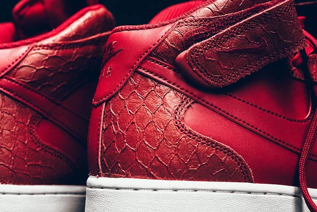 nike air force 1 mid red python
